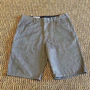 Volcom Shorts Mens 36 Used Flat Front Gray